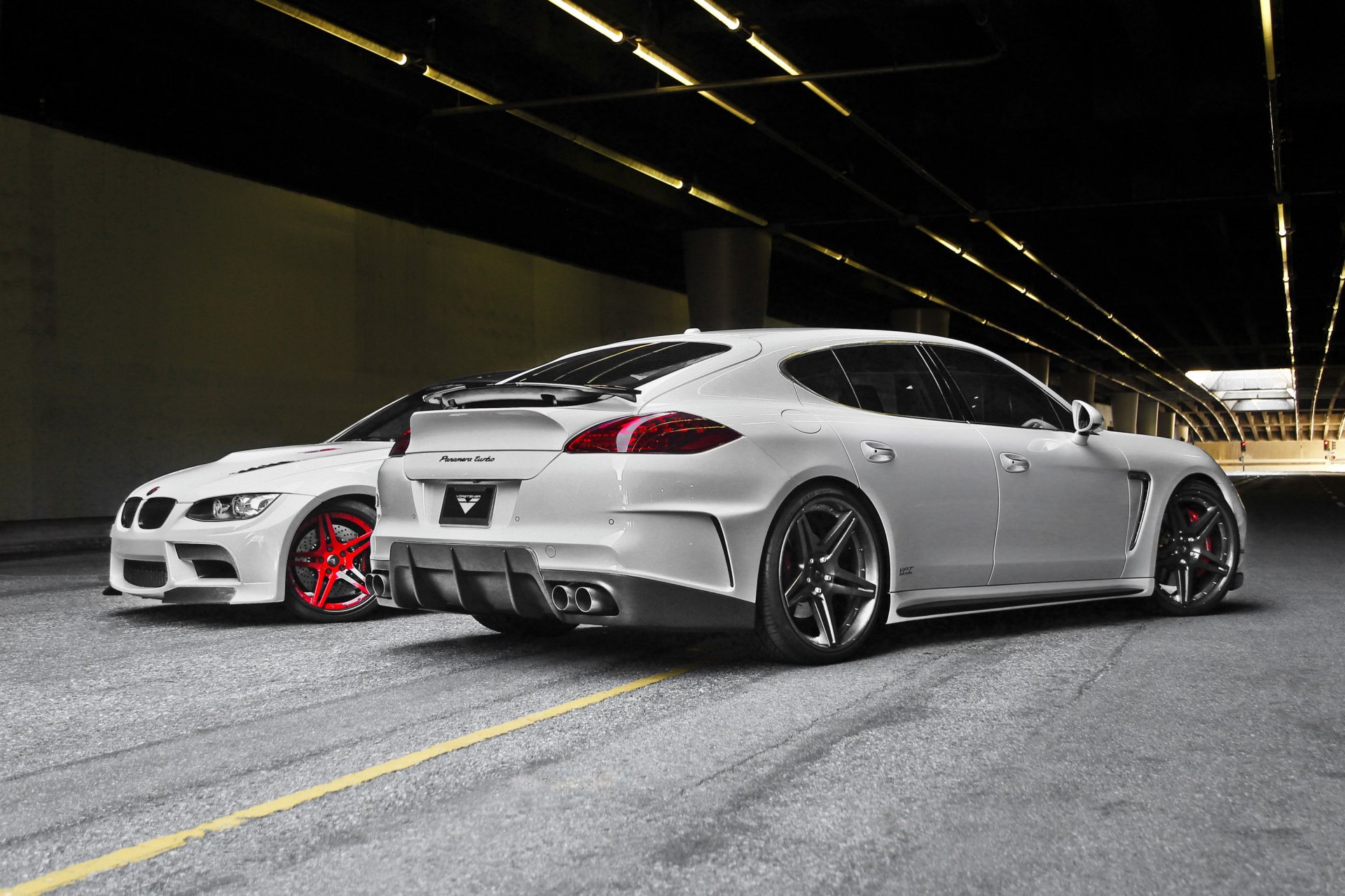 porsche panamera messa a punto vorsteiner bmw porsche tunnel