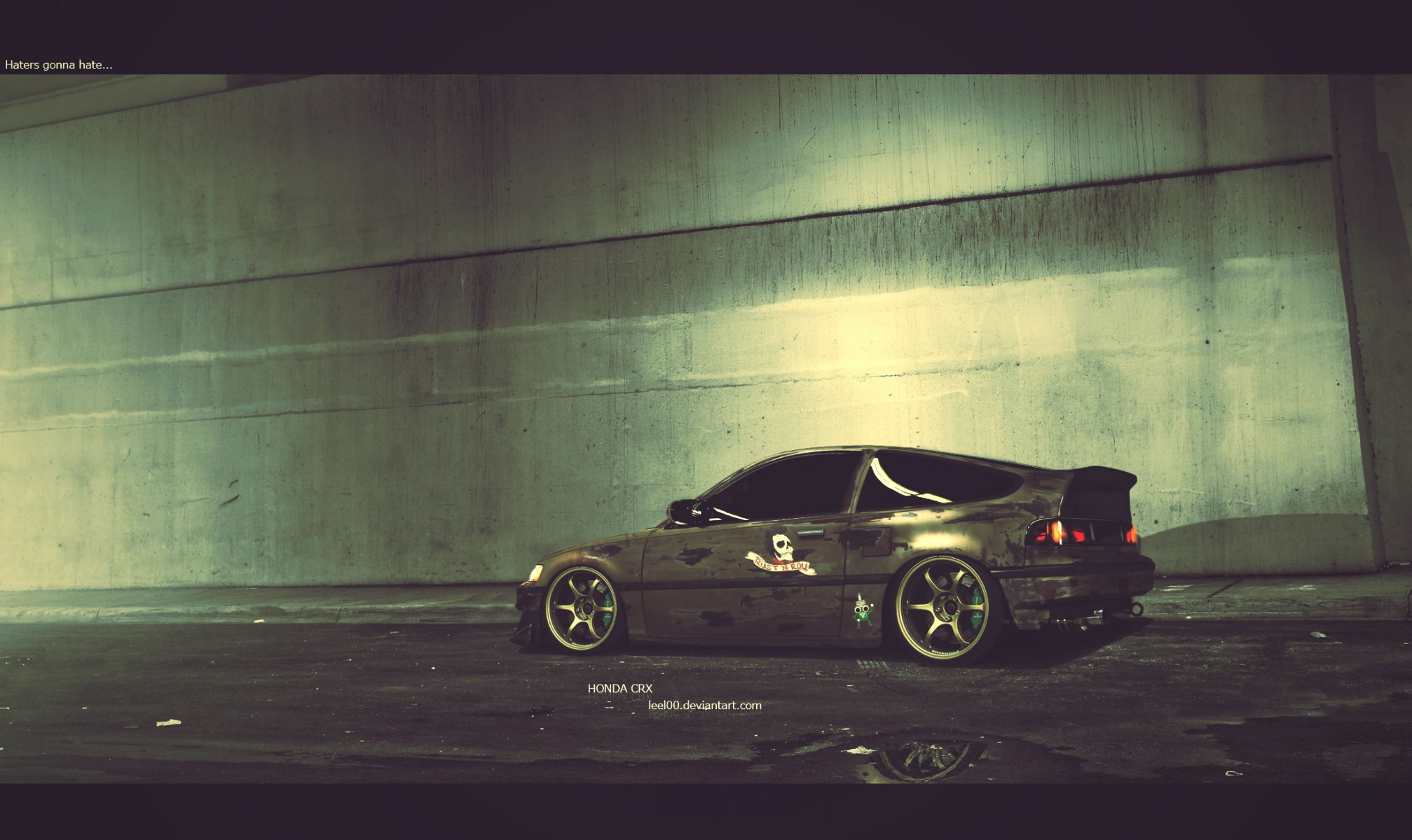 car honda tuning airbrushing honda honda crx