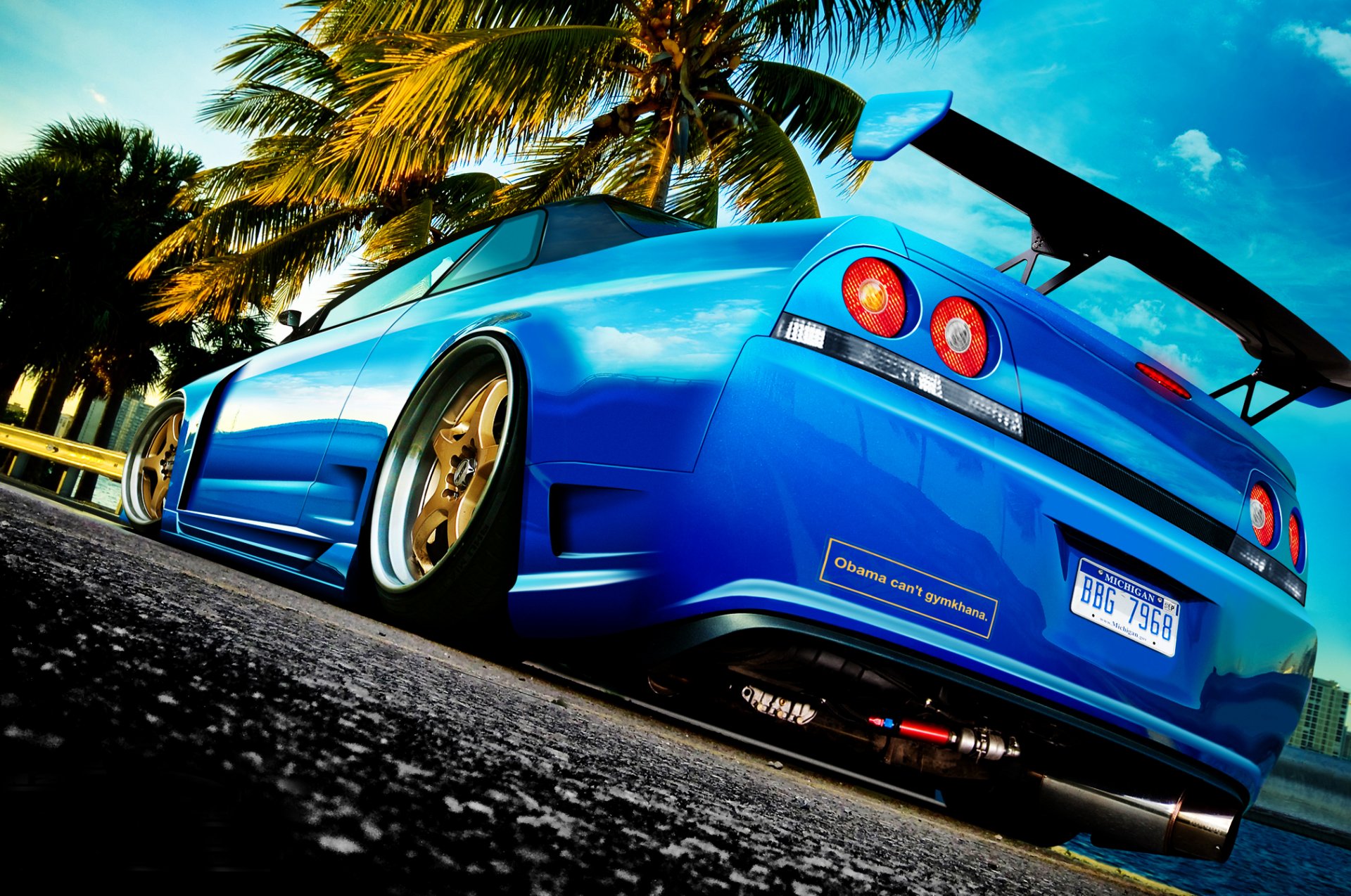 nissan skyline r33 tuning photoshop