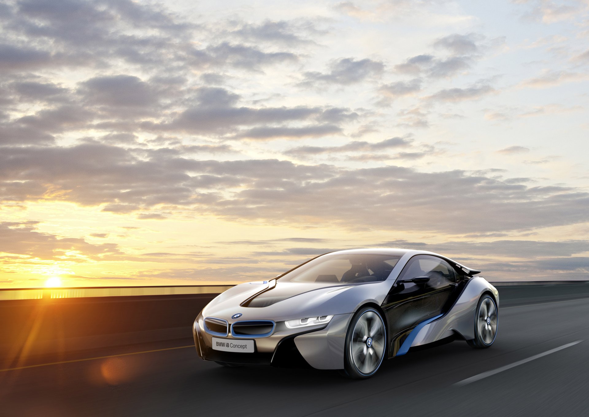 bmw i8 концепция бмв ай8 концепт небо закат