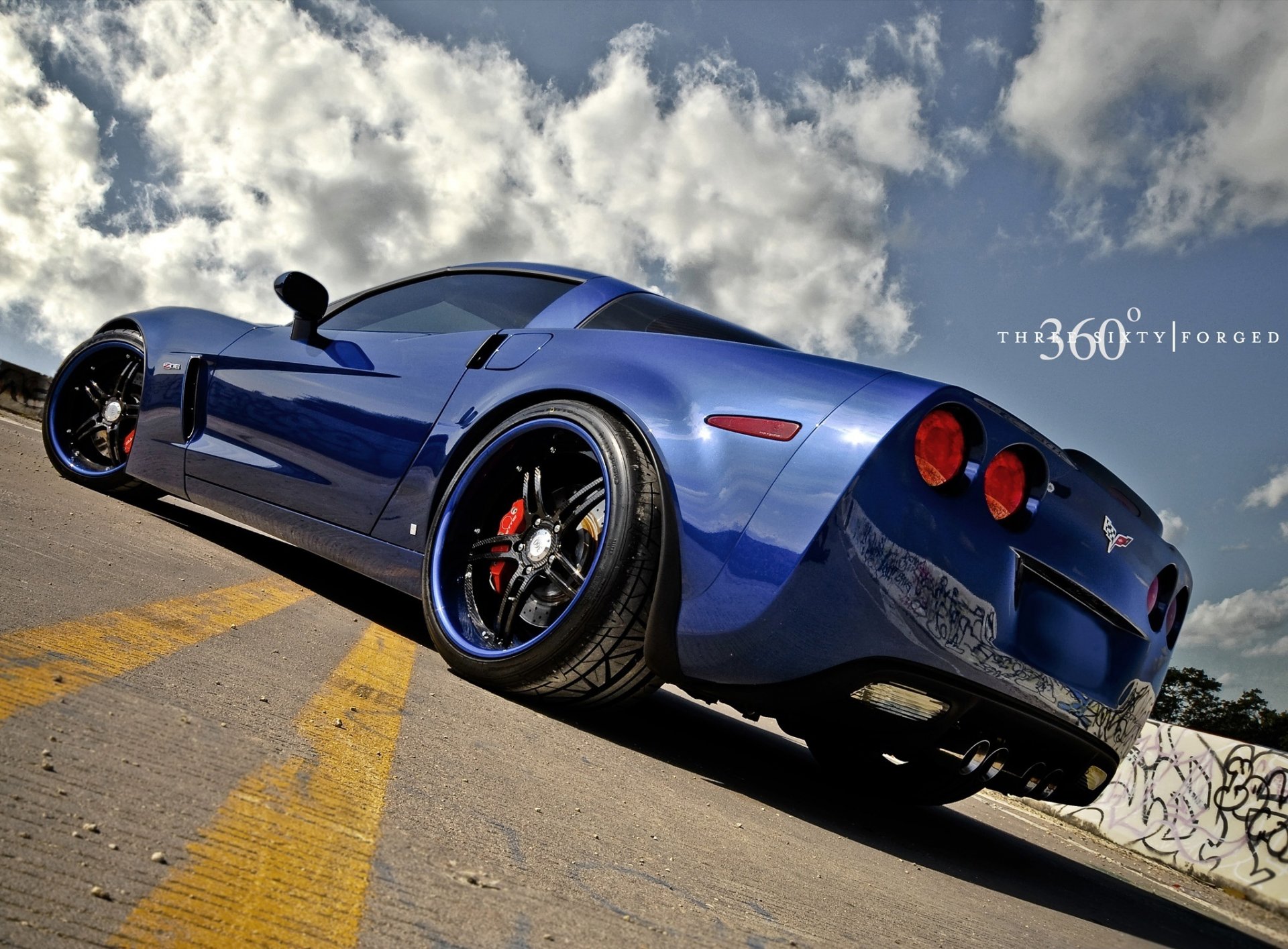 chevrolet corvette z06 blu 360 tre sessanta forgiato chevrolet