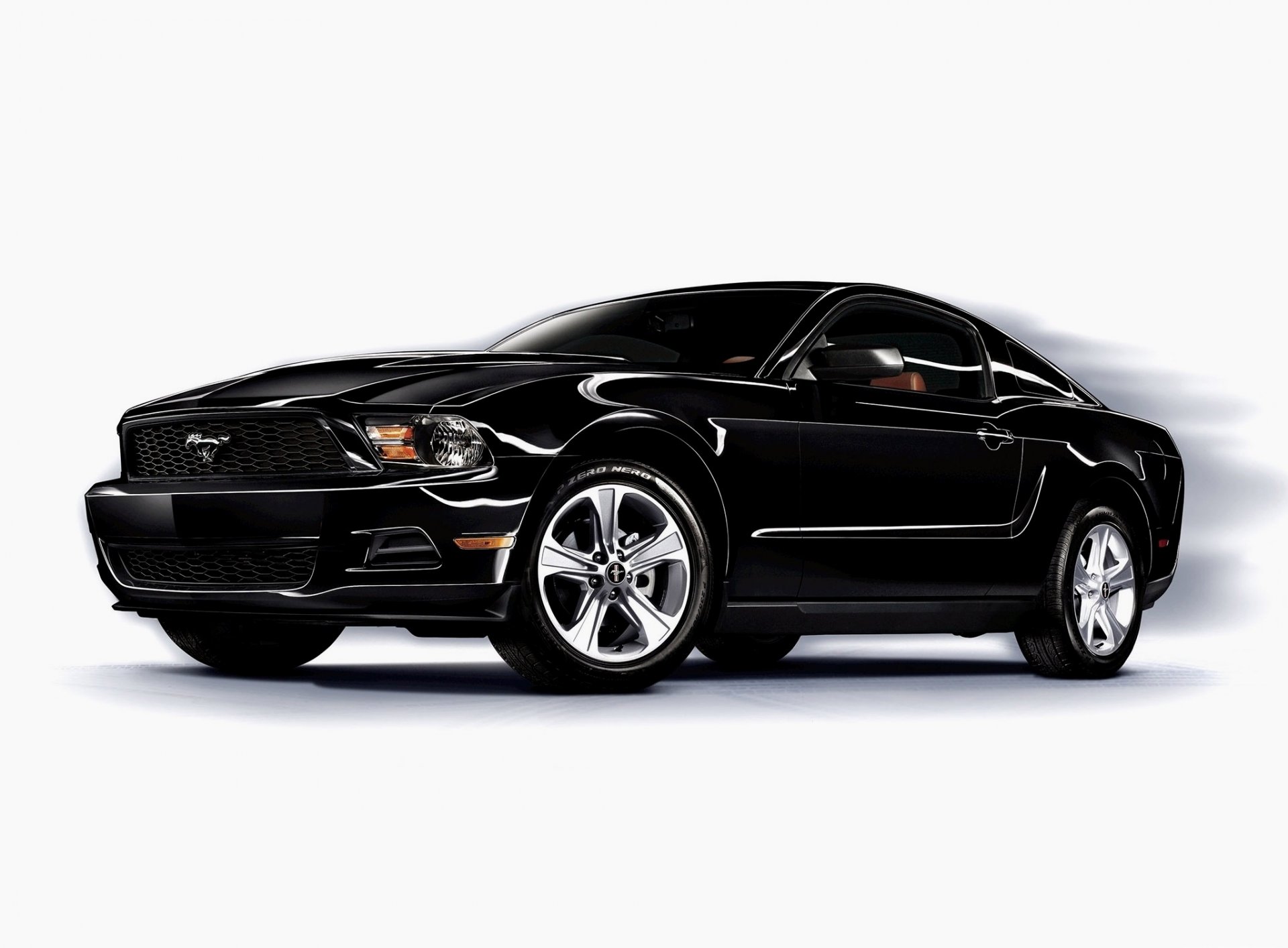 mustang v6 black background