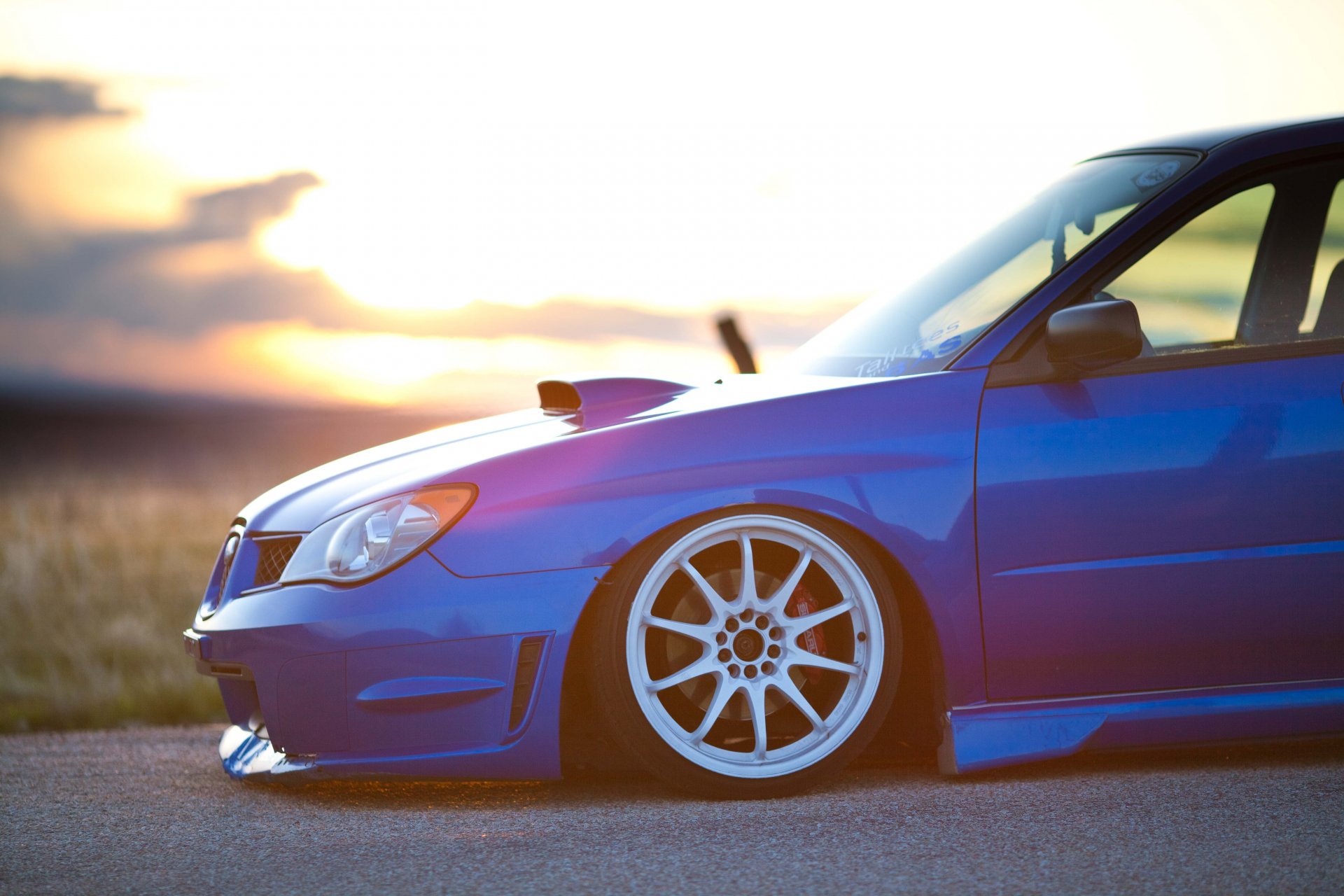 ubaru impreza wrx sti blue road blestno