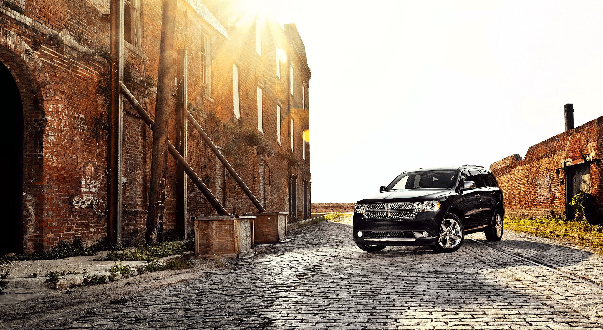 dodge durango sunset black car