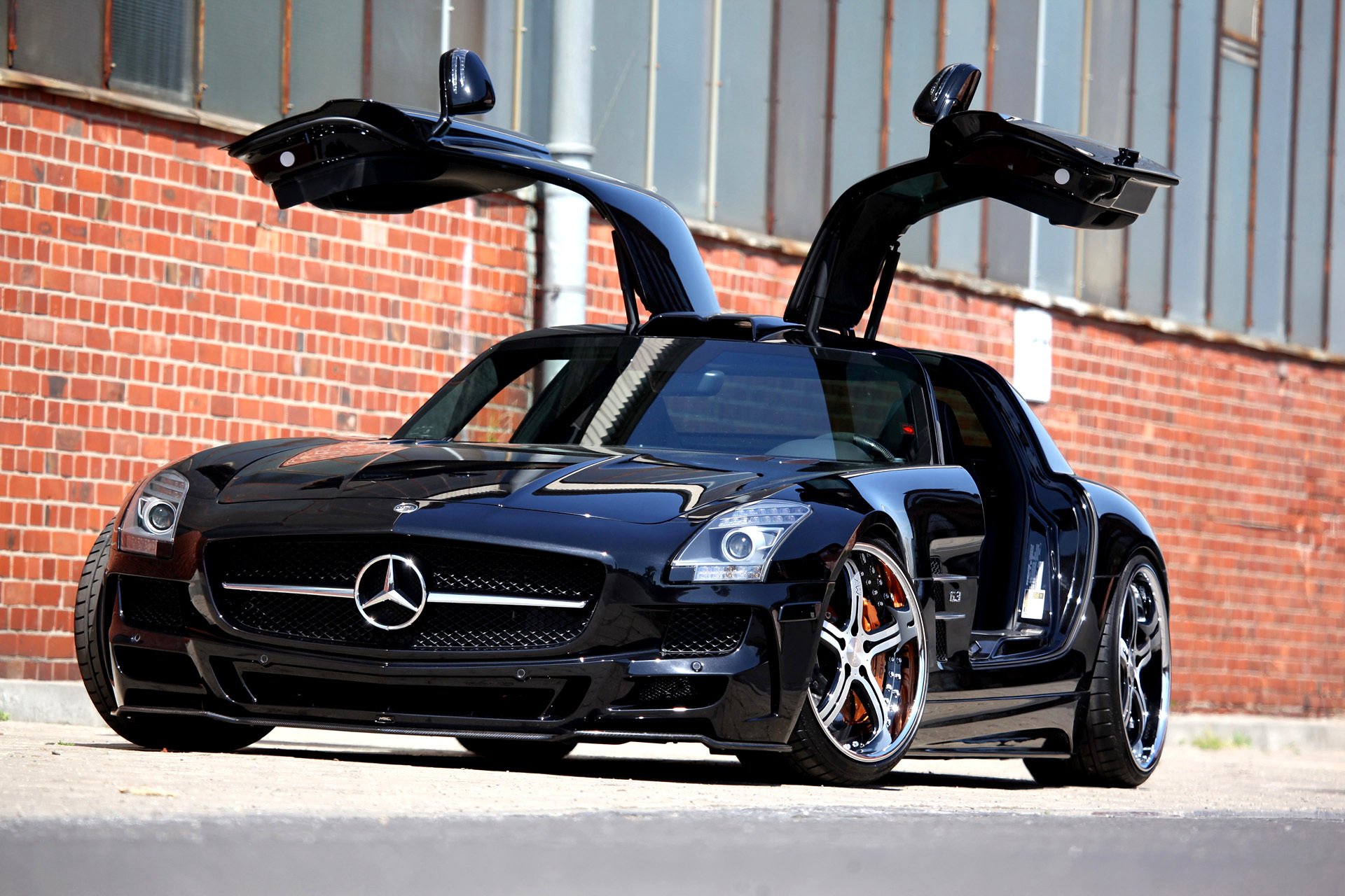 mercedes mercedes benz sls amg mec-design auto foto schubkarren auto wallpaper autos