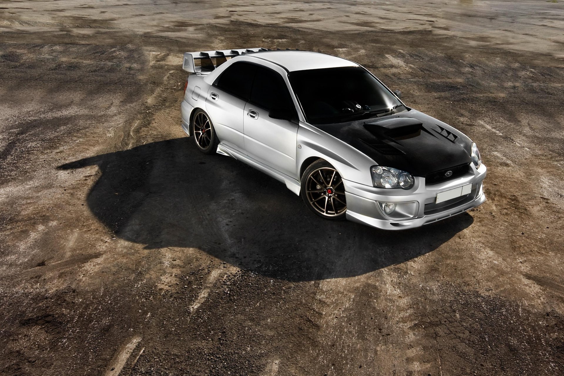 ubaru blanco carretera tuning