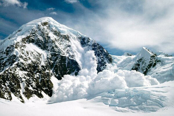 Hermosas vistas de la avalancha