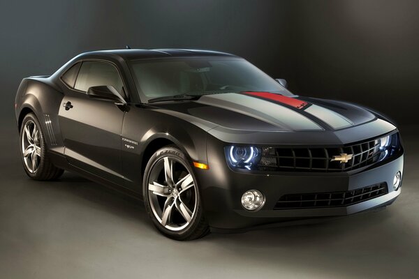 Chevrolet Camaro car on a dark background