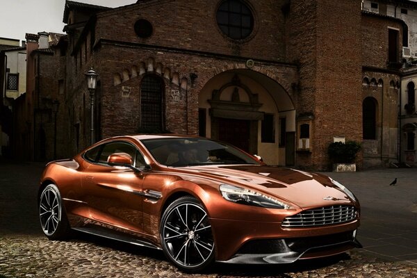 Luksusowy ceglany Aston Martin