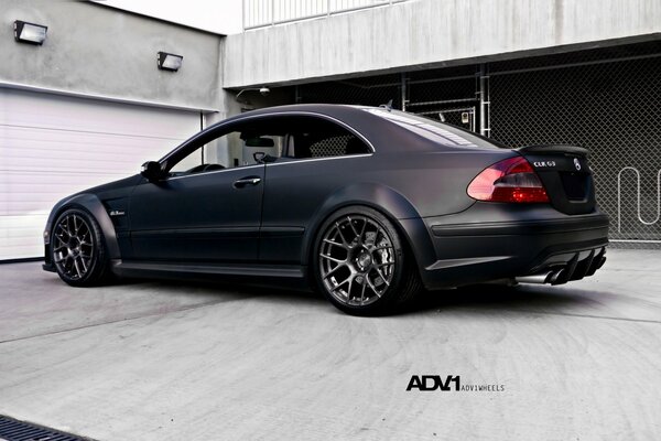 Black matte mercedes clk63