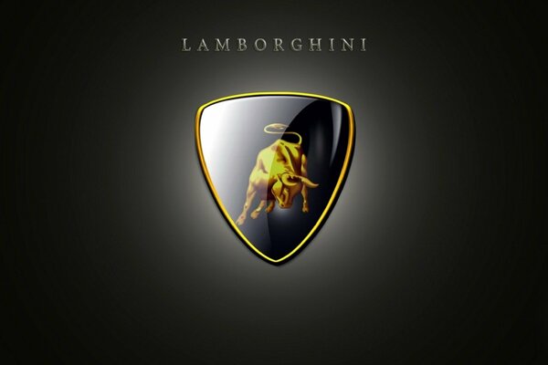 The sign of Lamborghini cars