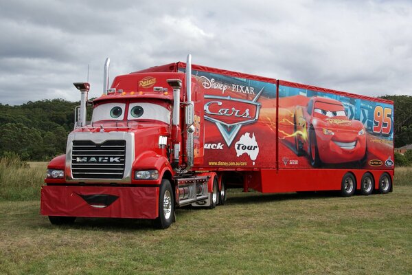 Camion pour enfants comme un dessin animé