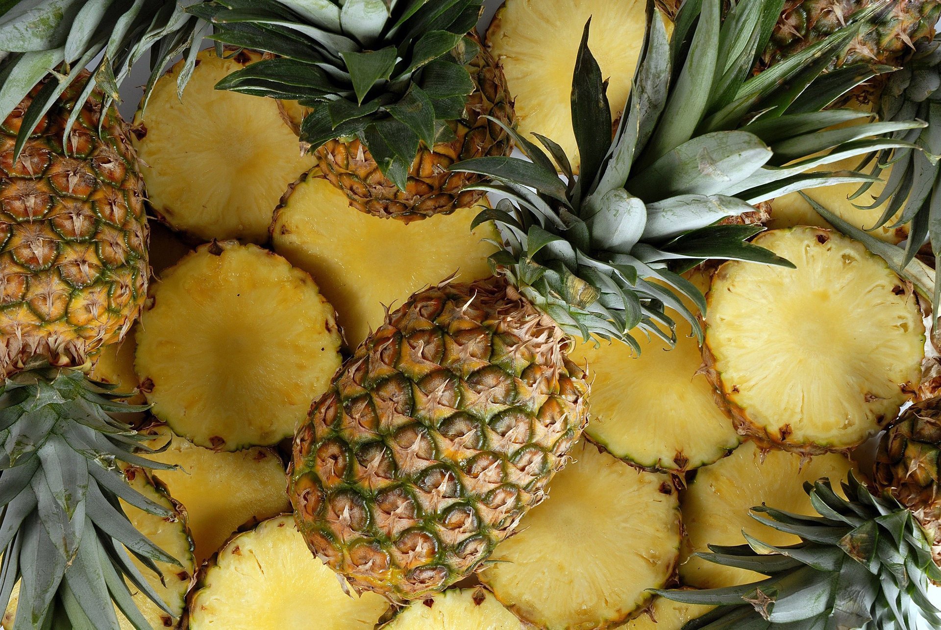 nourriture fruit fond jaune ananas