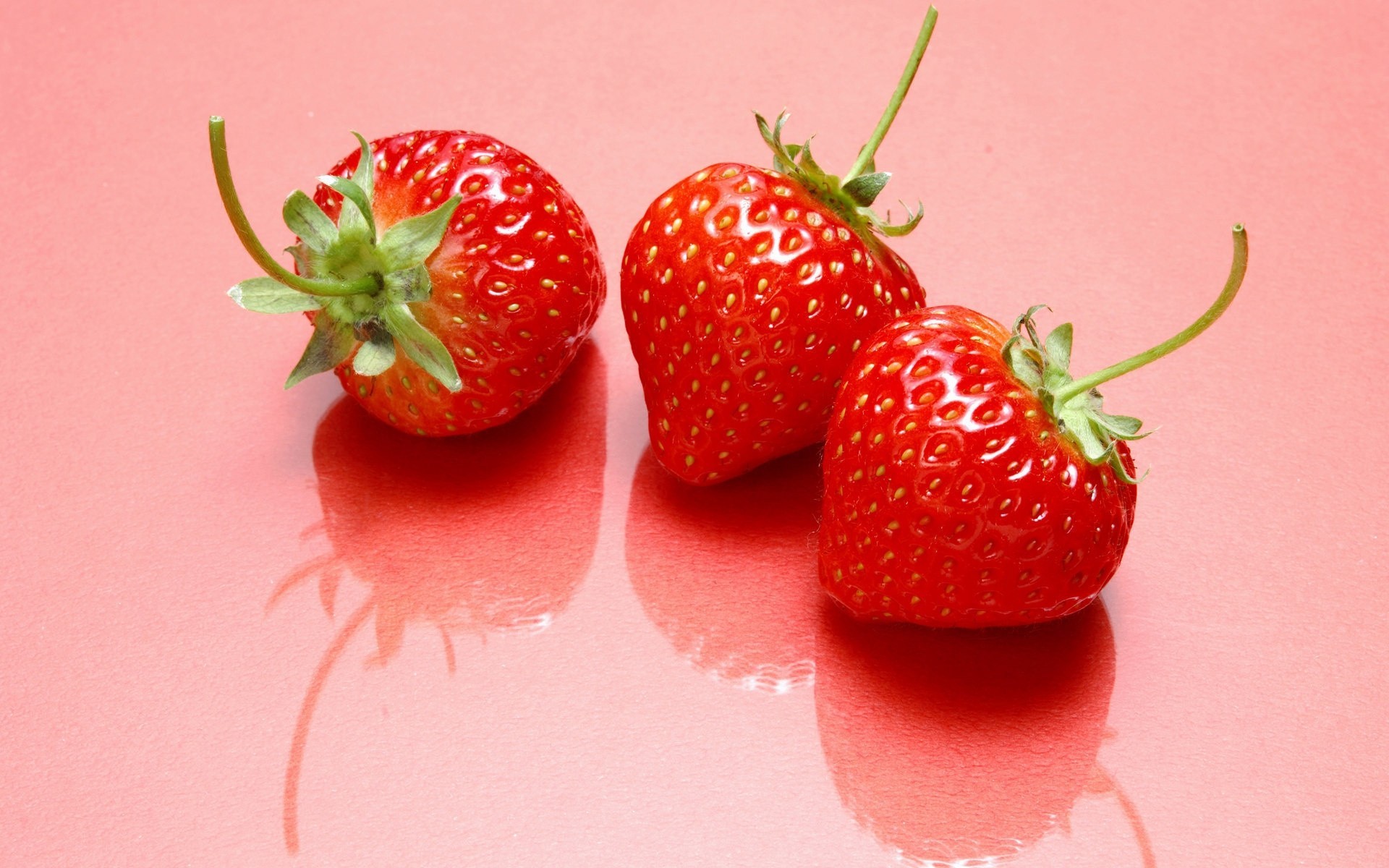 berries strawberry pink background