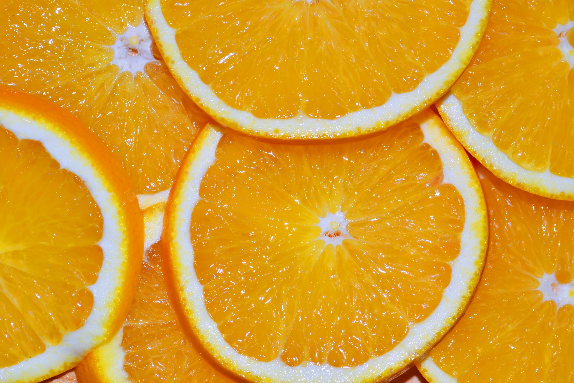 orange juicy segments bright