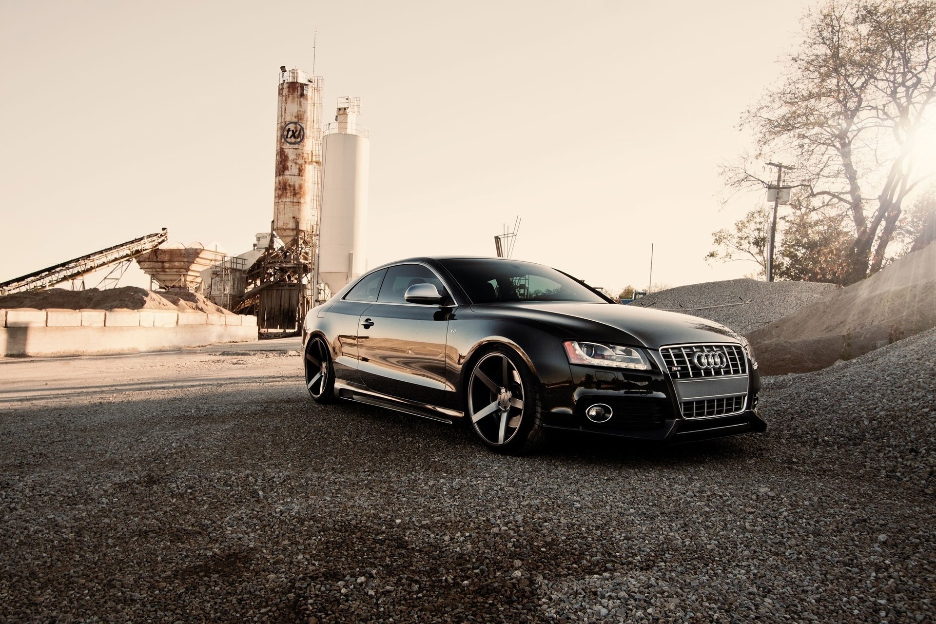 audi autos sonne tuning fabrik schotter auto s5 tuning