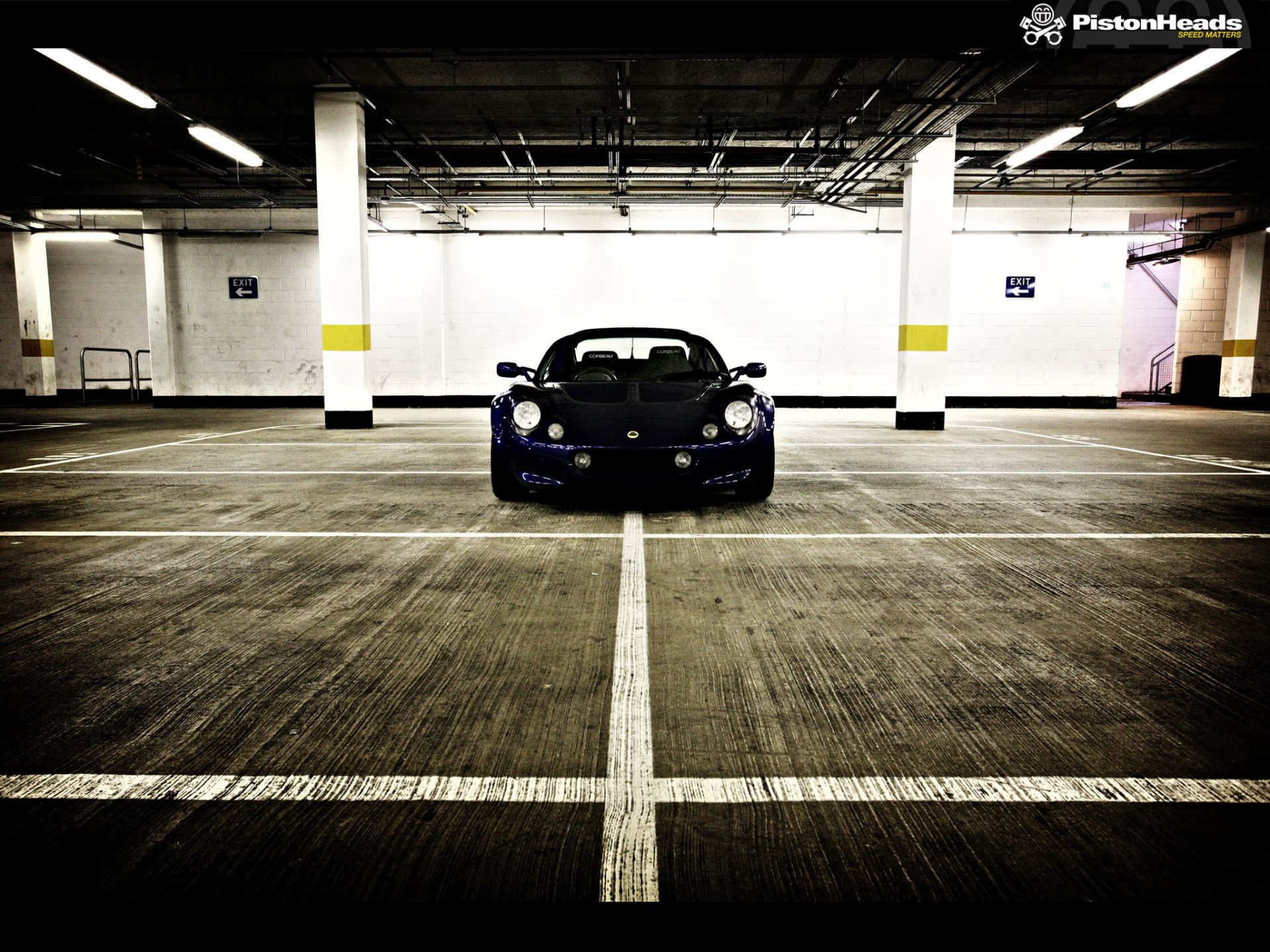 tiefgarage parkplatz lotus elise