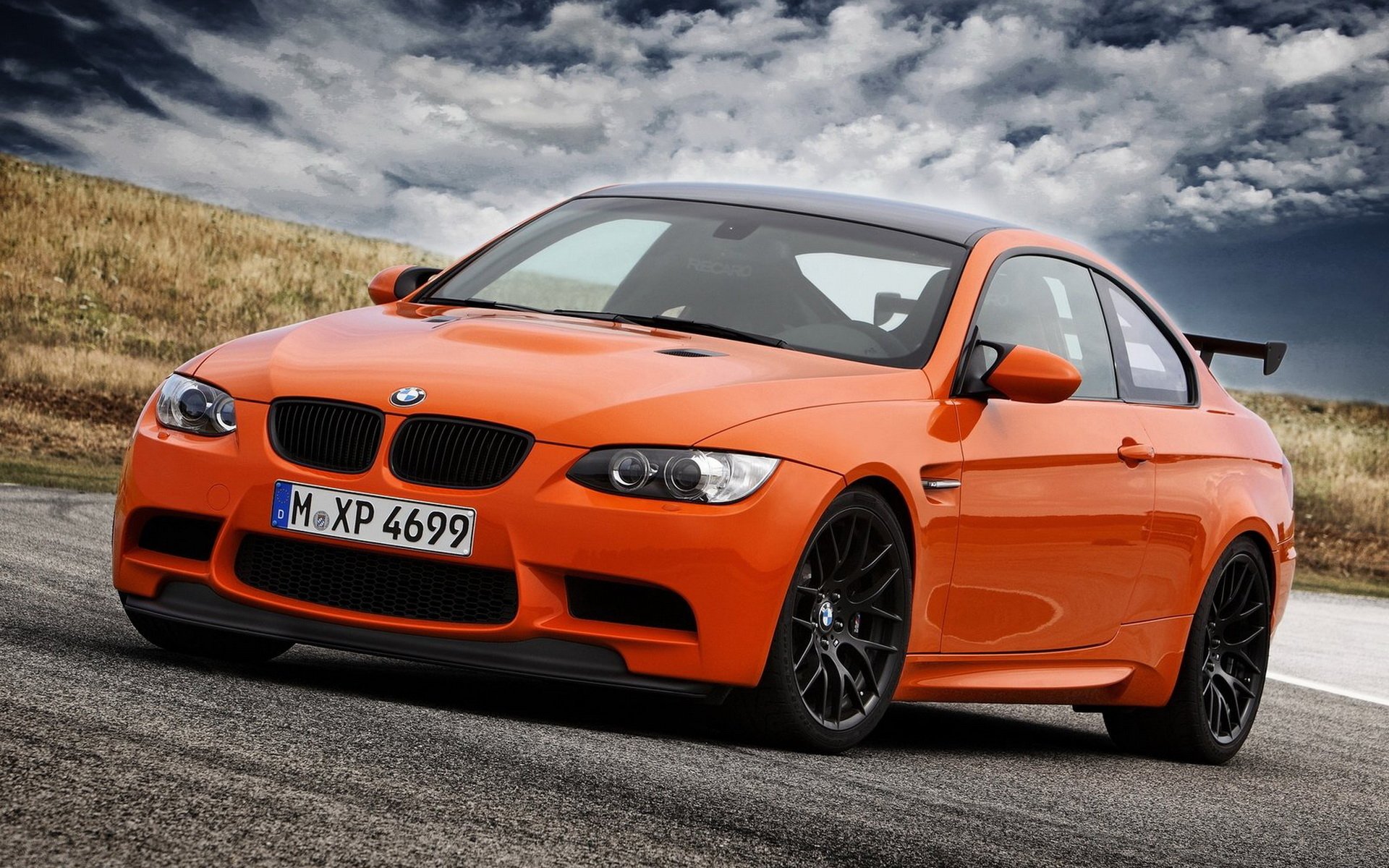 auto new bmw-m3 gts e92 clouds the field