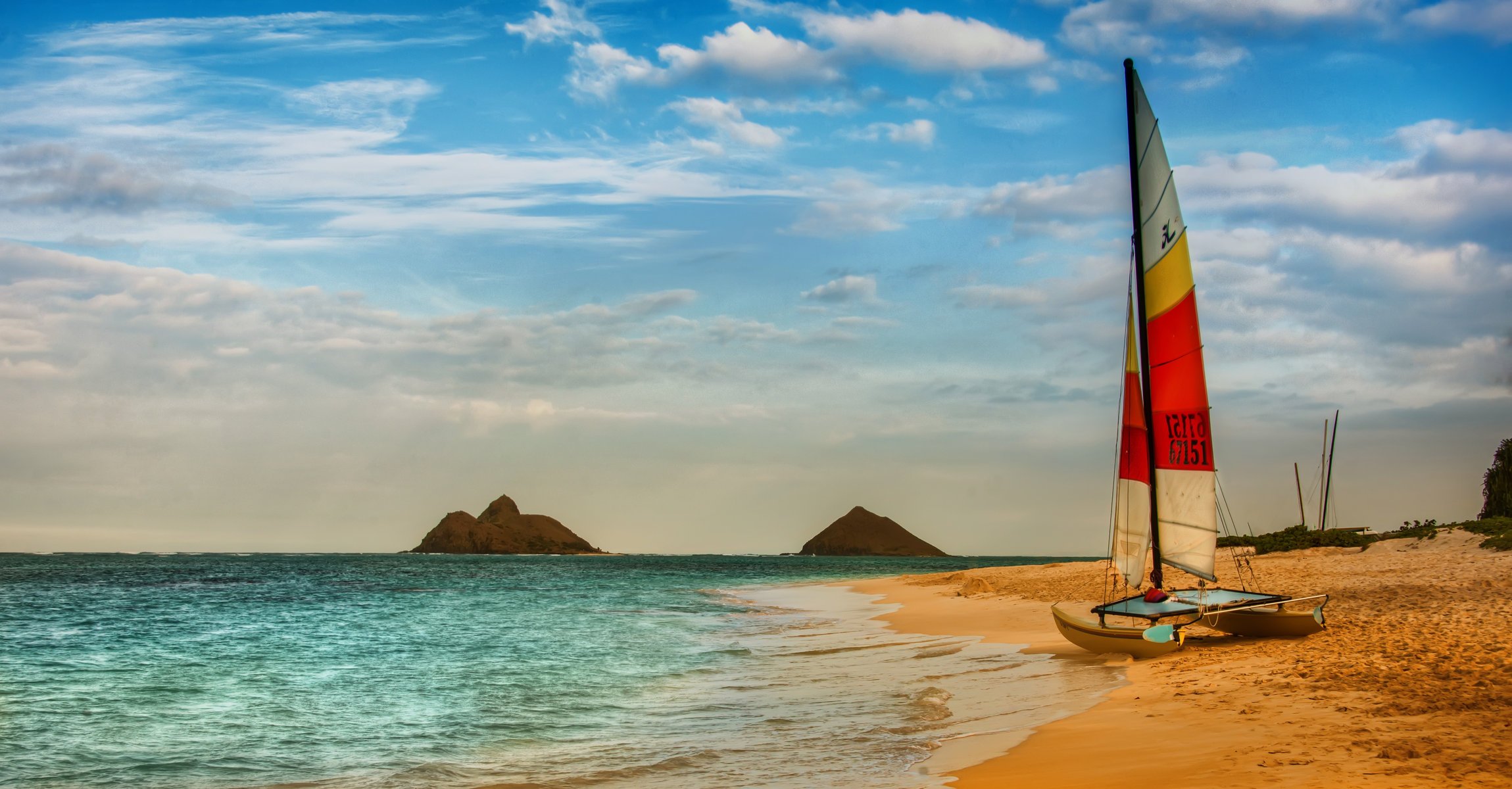 ky natur strand boot wolken meer boot natur