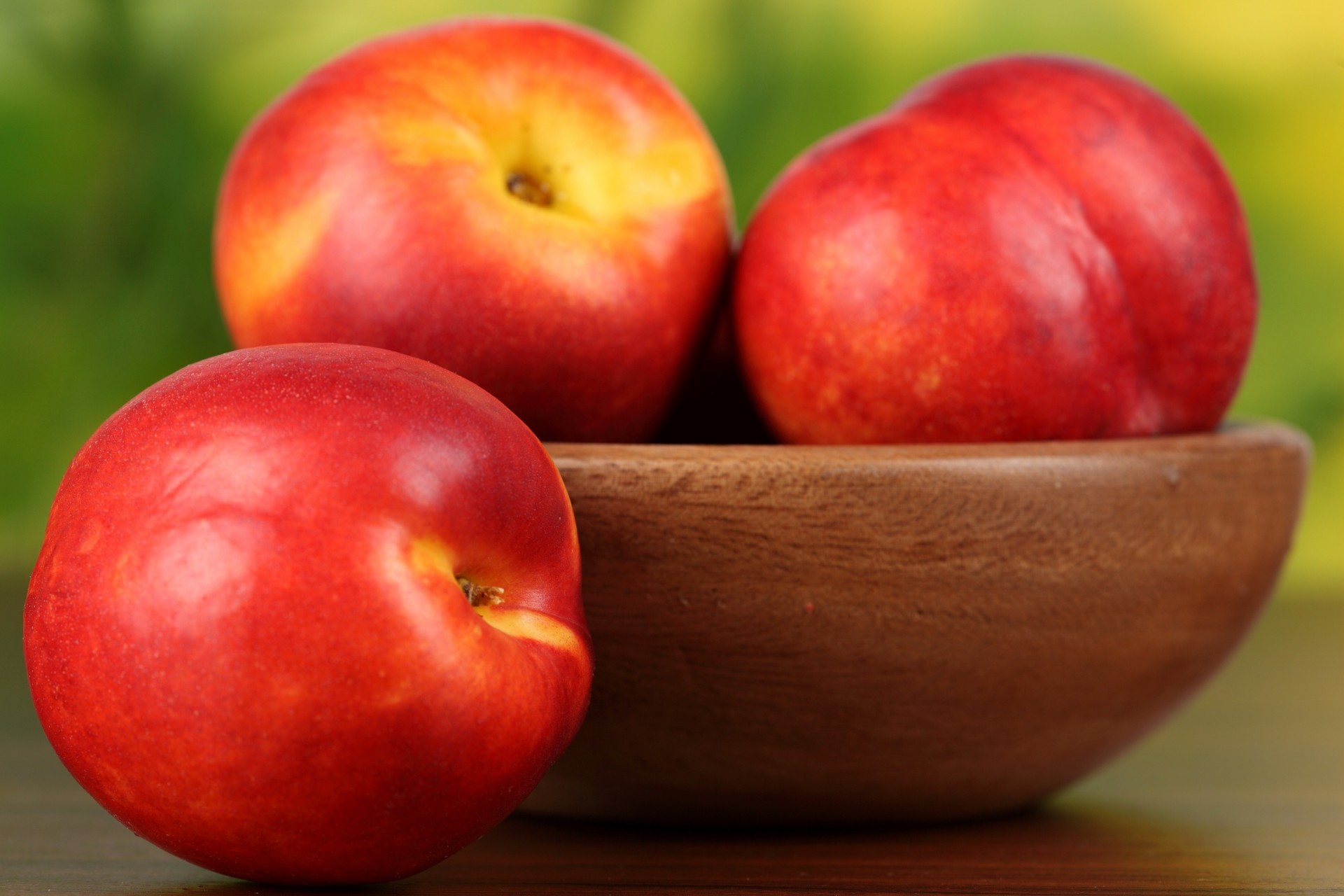 fruits peaches nectarine plate