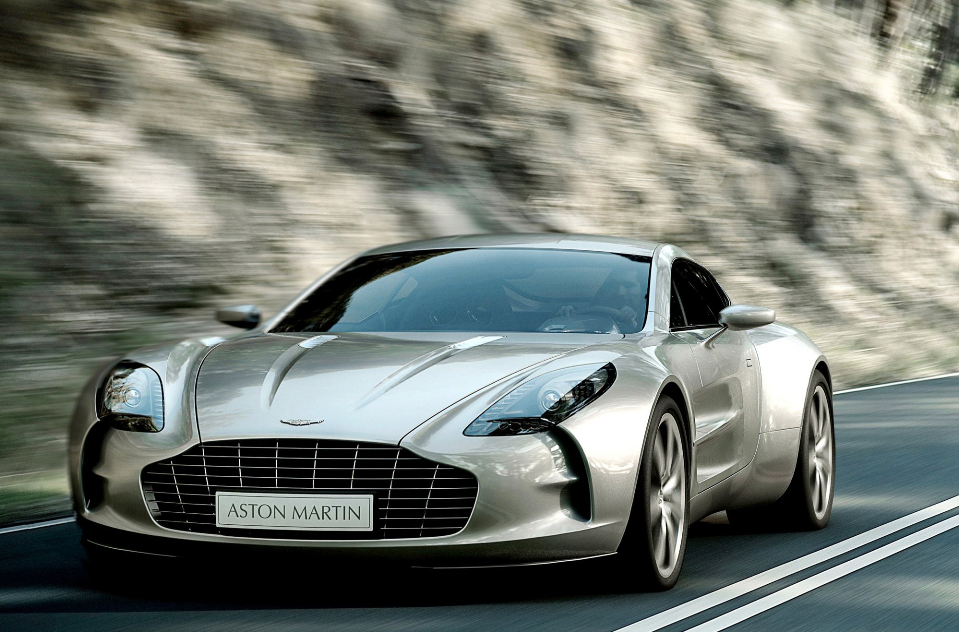 aston martin ruch odbicie droga