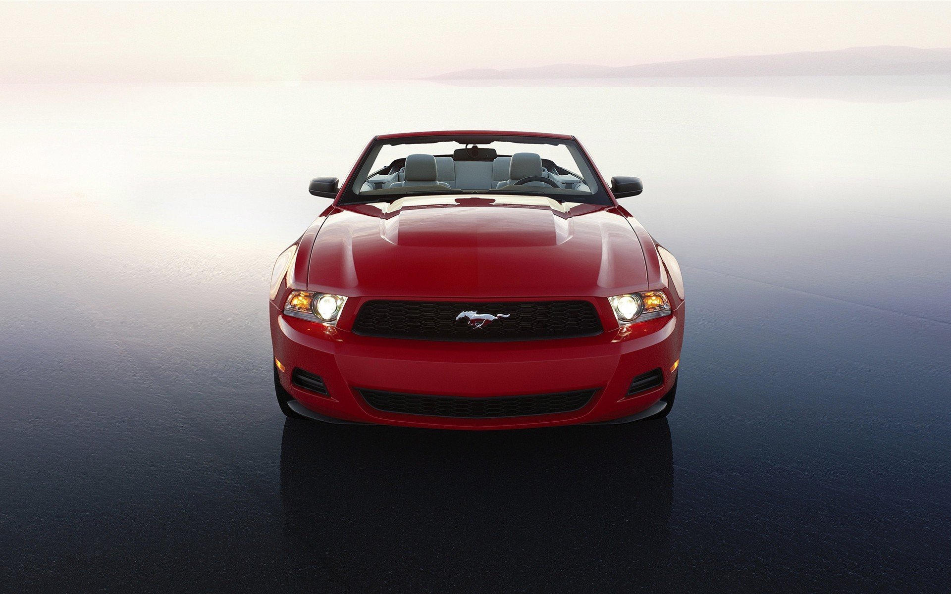 ford mustang 2010 écran large mur auto ford mustang rouge voiture machines