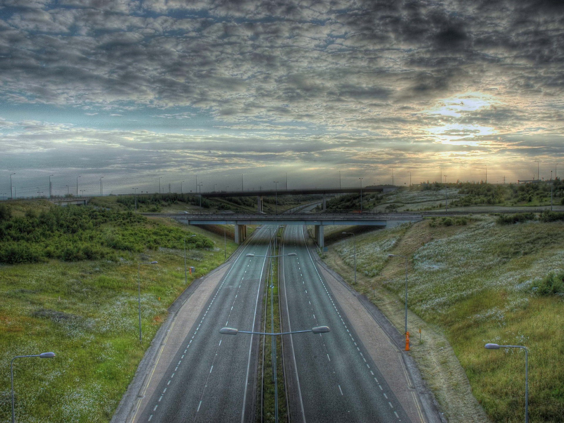 road counting bridge hdr