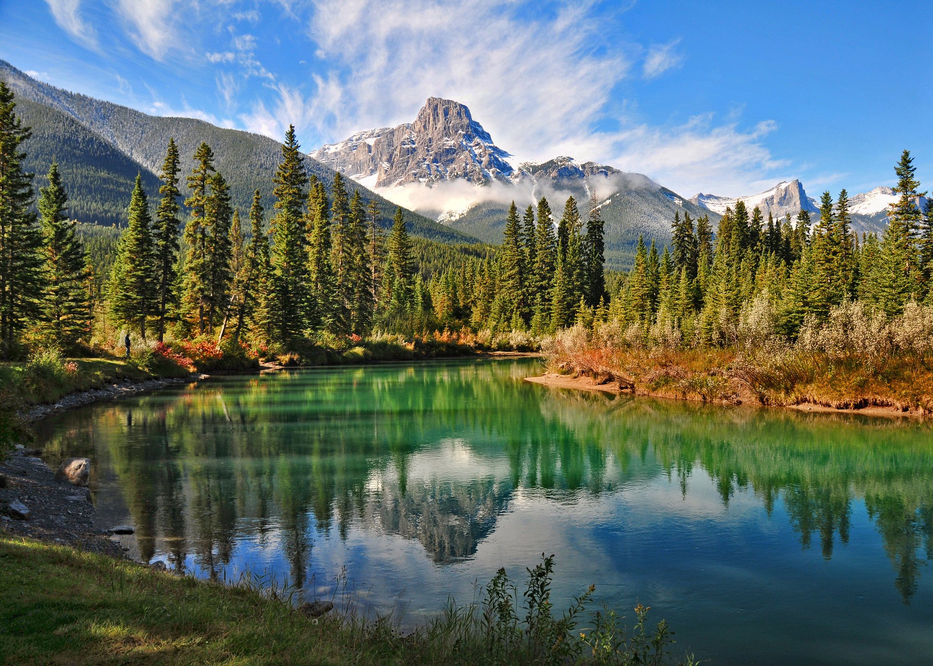 canada lago natura foresta montagne