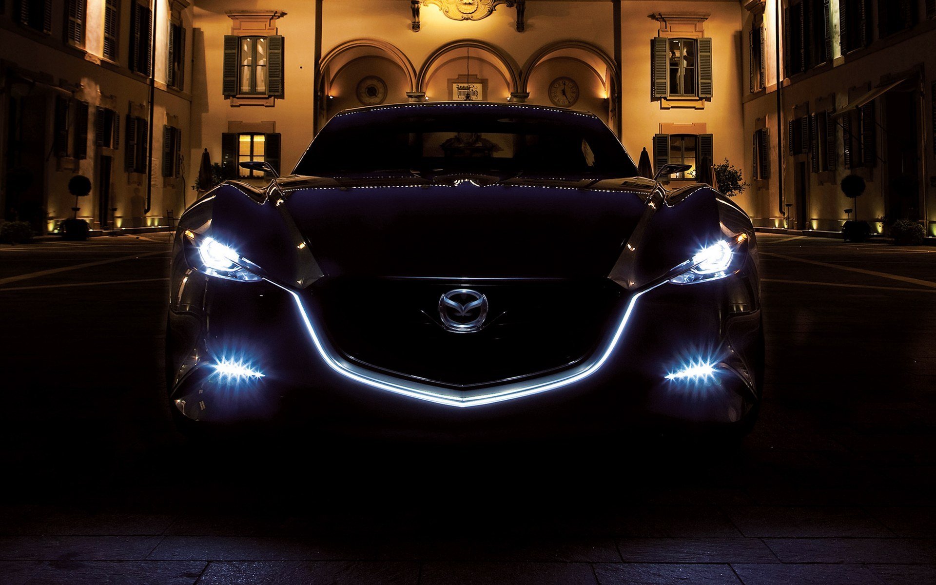 mazda shinari concept 2011 luz de noche mazda noche luz faros