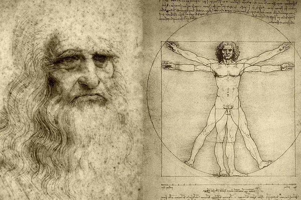 Dessin du grand peintre da Vinci