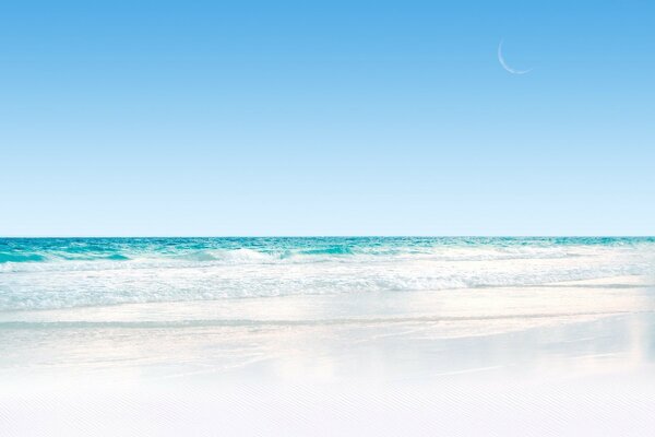 Le sable passe dans la mer, et la mer dans le ciel