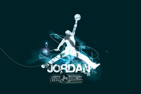 La leyenda del baloncesto Jordan su aspecto iluminado de salto de graffiti