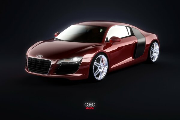 Audi R8 carretilla con estilo fresco