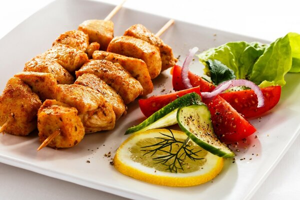 Mini chicken kebab