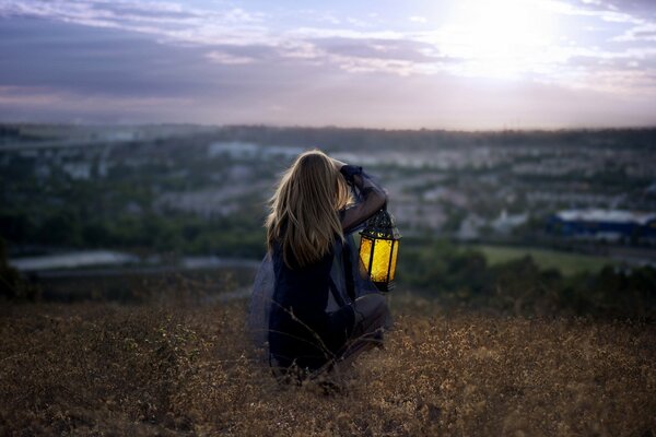 How beautiful it is to sit at sunset