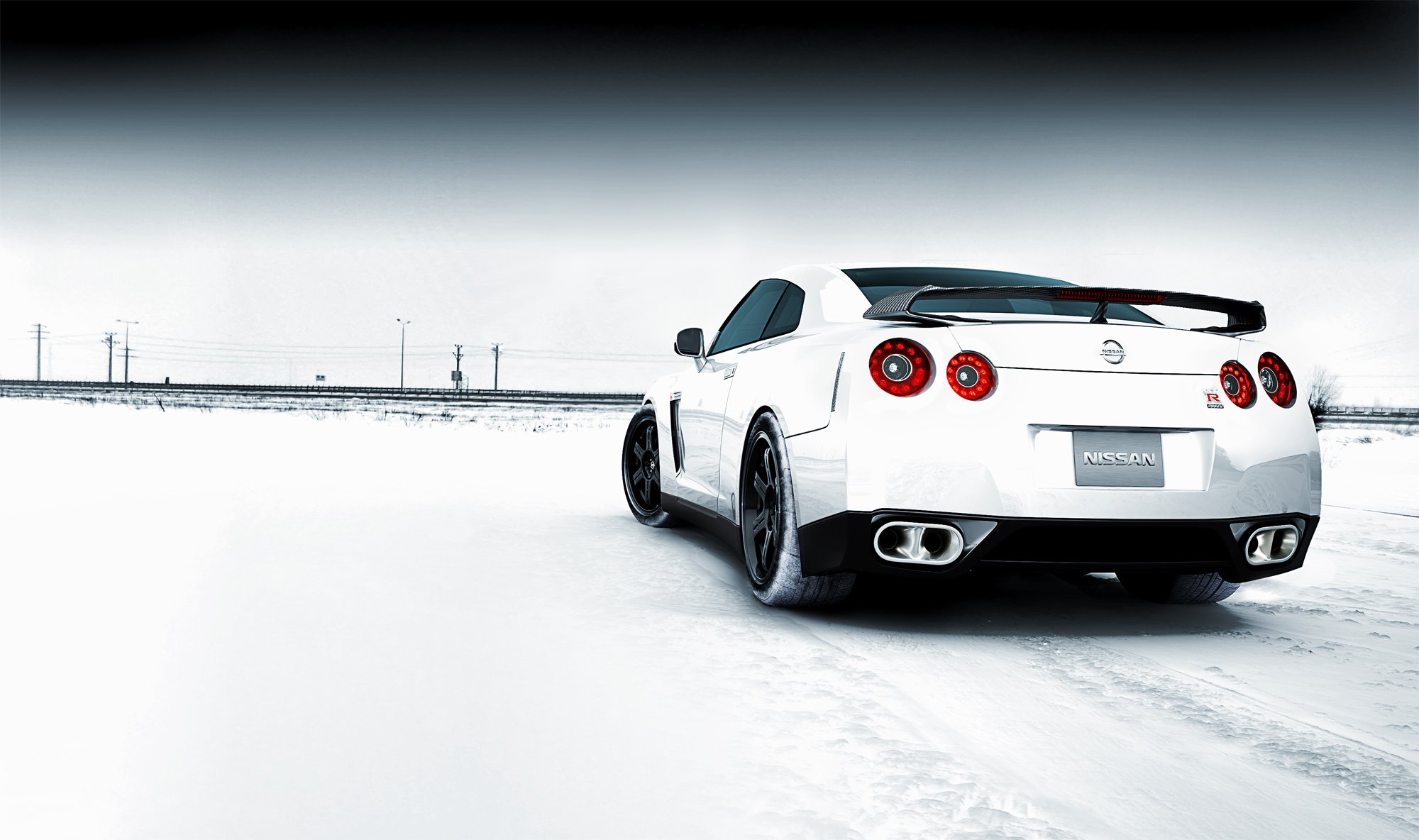 nissan gtr campo di neve neve inverno