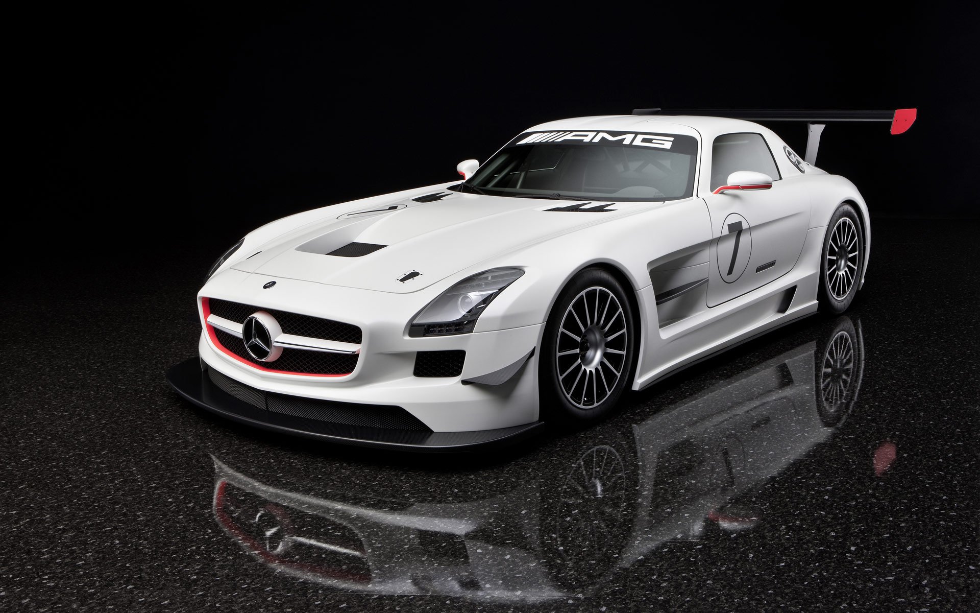 mercedes-benz sls gtr blanco