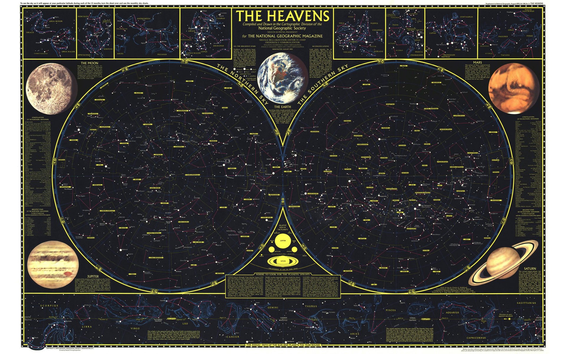 map sky star constellation