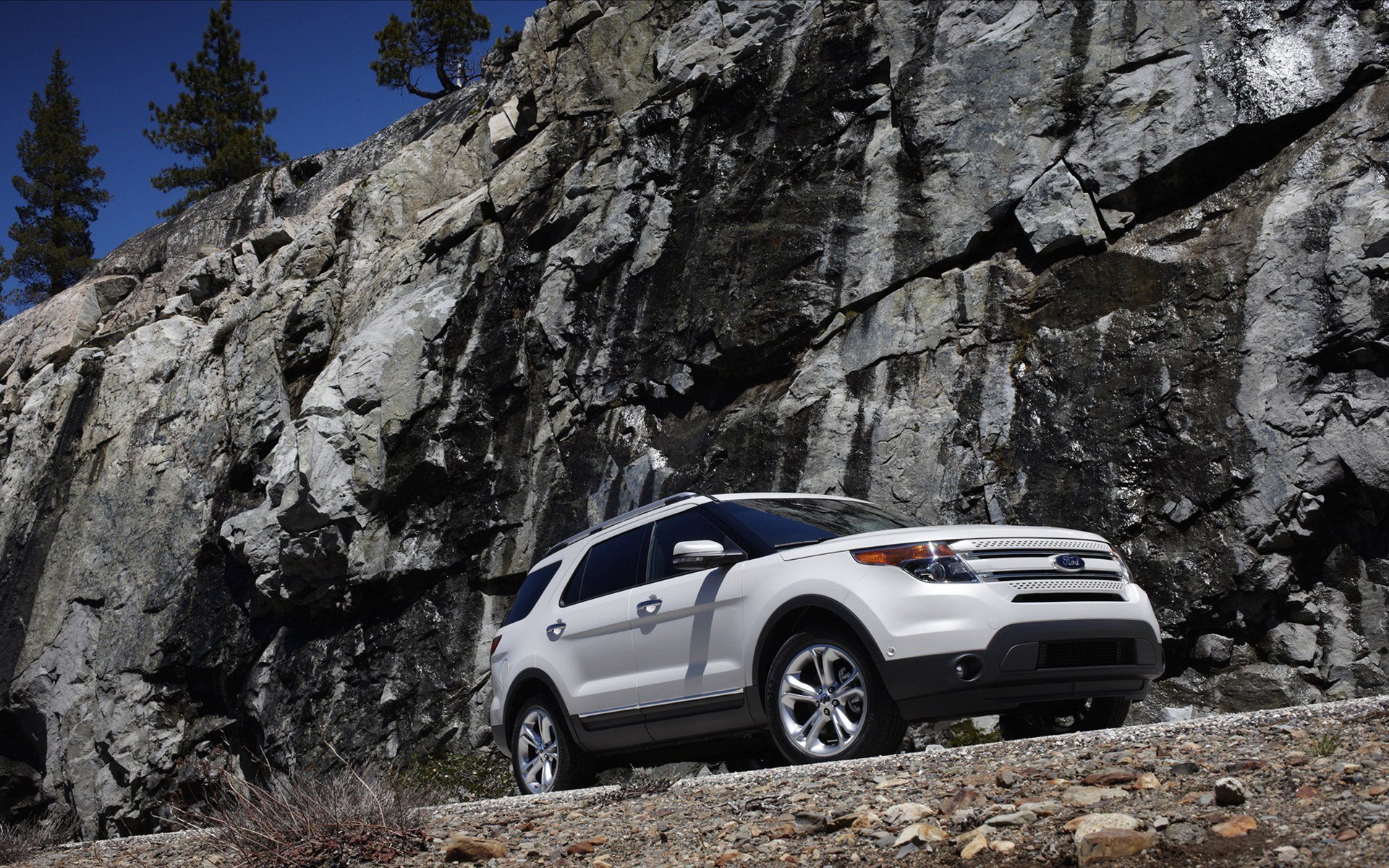 ford explorer 2011 bianco ford rocce