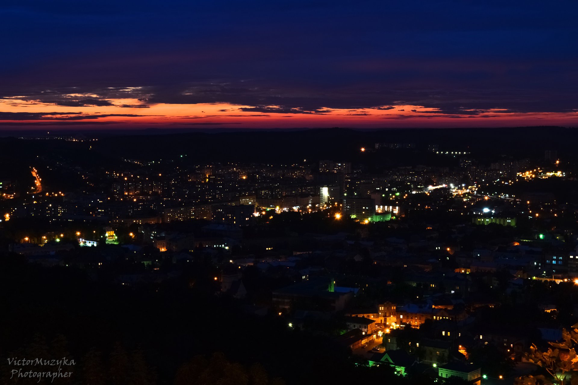 puesta de sol ciudad