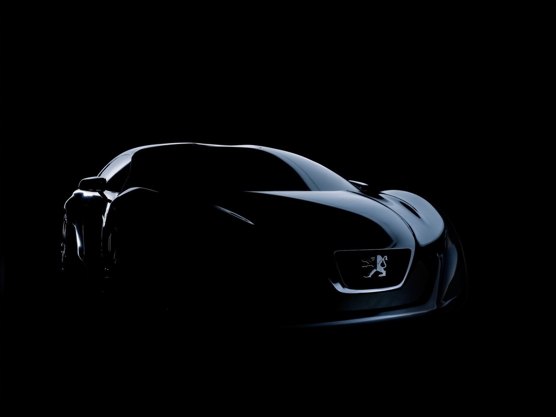 peugeot concept auto voiture sombre