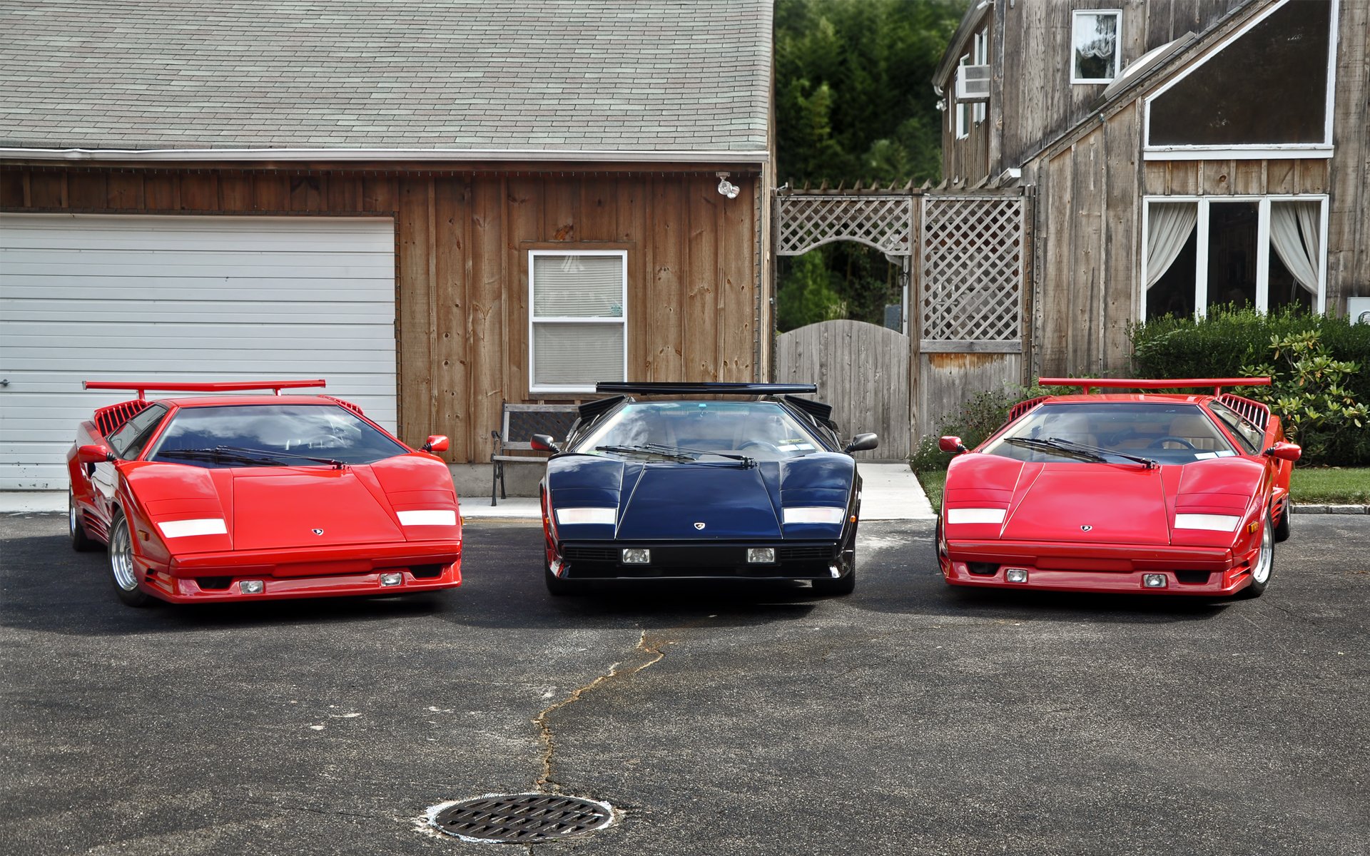 lamborghini trio czerwony