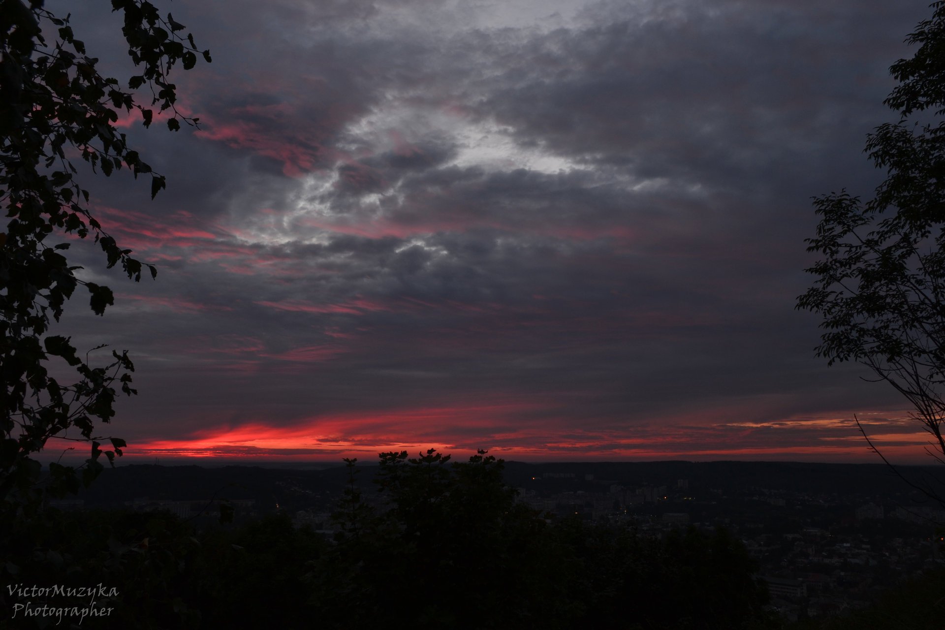 puesta de sol sol ciudad