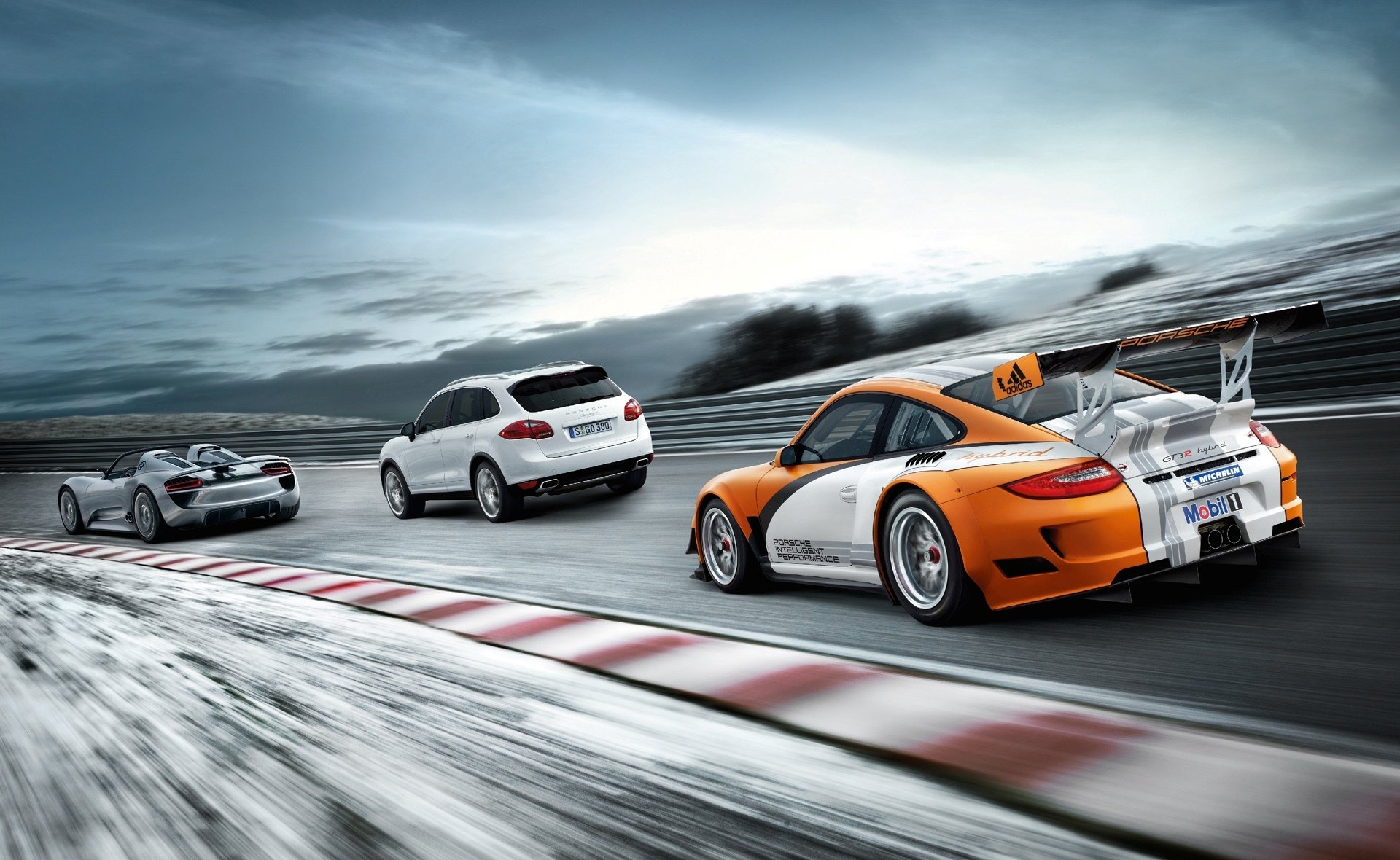 porsche machinery road sports car mix three miscellaneou