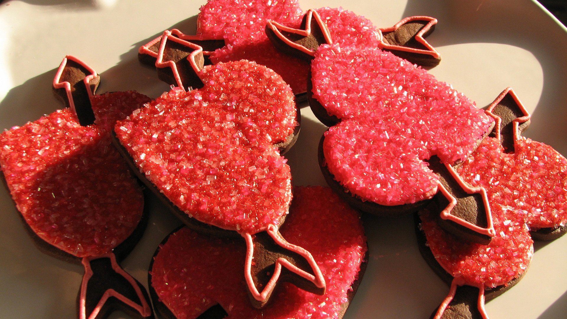 cookies hearts red