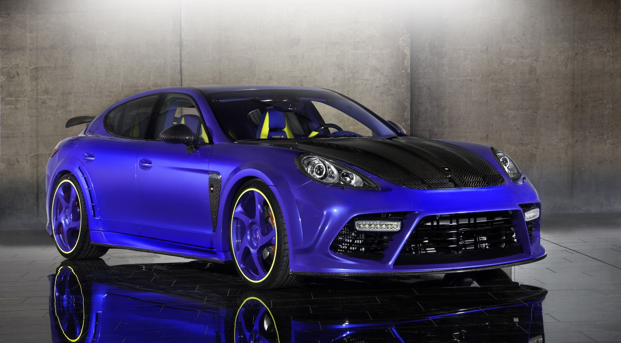 porsche tuning blau