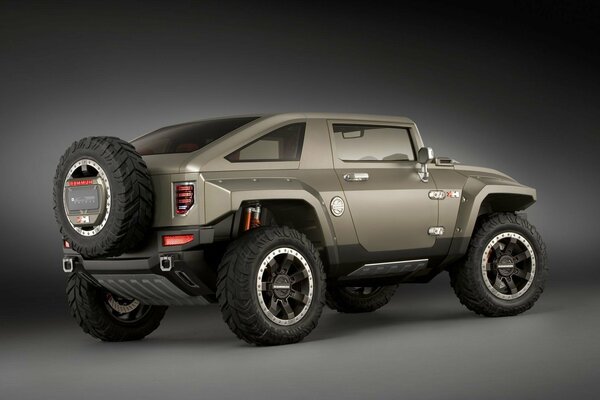 Title hummer-HX Jeep marron