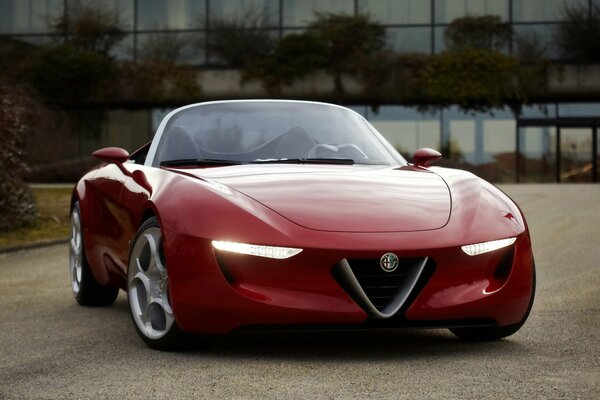 Cabrio Alfa Romeo Rot