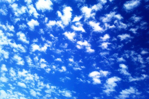 Blue blue cloudy sky