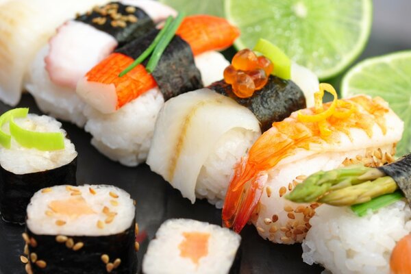 Красота японской кухни в изобилии